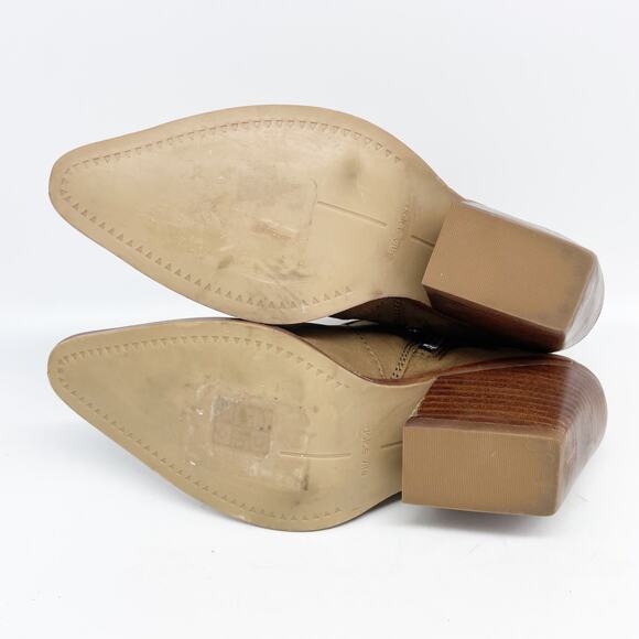 Dolce Vita Women's Volli Pointed-Toe Western Booties Tan Size 6 - Picture 7 of 15